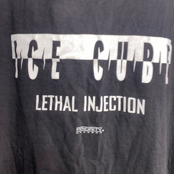 Ice cube lethal injection tshirt size XL used vintage rare - Picture 6 of 10